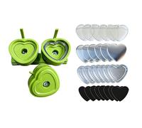 Creativo fabricante de insignias de botón en forma de corazón con rieles deslizantes suaves, diseños perfectos para proyectos, máquina de botones de pista deslizante