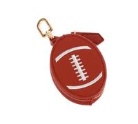 Creativo fútbol Baloncesto Rugby en Forma de Llavero Auricular Bolsa de Almacenamiento Colgante Mini Bolso de la Moneda de Cuero de la PU con Llavero