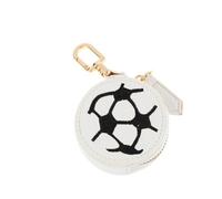 Creativo fútbol Baloncesto Rugby en Forma de Llavero Auricular Bolsa de Almacenamiento Colgante Mini Bolso de la Moneda de Cuero de la PU con Llavero