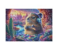 Creativo Hámster Campo de Flores Mascota tierna Vida Silvestre Salvaje Puzzle 300 Piezas para Adultos Divertido Atractivo Y Cautivador Ocio Y Entretenimiento 300 PCS（40x28cm）