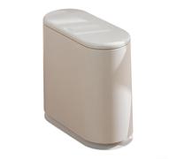 Creativo, para cubo delgado y estrecho, para sala de estar, baño, inodoro, esquina, cubo de basura pequeño de plástico, moderno y compacto, recipiente de basura para cocina, dormitorio, contenedor de