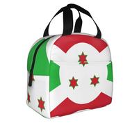 Creativo Unisex Burundi Bandera Bolso Almuerzo Aislado Tote Bolso Caja Almuerzo Térmica Portátil Recipiente Comida Bolso Para Escuela Viaje Picnic