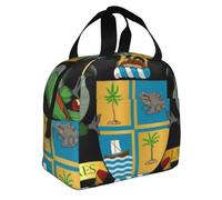 Creativo Unisex Dominic Emblema Nacional Bolso Almuerzo Aislado Tote Bolso Caja Almuerzo Térmica Portátil Recipiente Comida Bolso Para Escuela Viaje Picnic