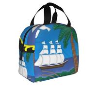 Creativo Unisex Liberia Emblema Nacional Bolso Almuerzo Aislado Tote Bolso Caja Almuerzo Térmica Portátil Recipiente Comida Bolso Para Escuela Viaje Picnic