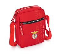 Creativolution - Bolso de hombro oficial SL Benfica de poliéster rojo con correa ajustable, 16 x 21 x 6 cm, rojo, Talla única