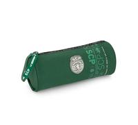 Creativolution - Estuche redondo oficial Sporting CP de poliéster verde con asa, 21 x 8 cm, verde, talla única, Casual