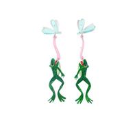 Creativos Pendientes colgantes Rana Acrílica Para Mujeres Ligero Verano Verde Animal Declaración de Insectos Pendientes Divertido Tema Fiesta Joyería, conventionnel, Metal, Sin piedra preciosa