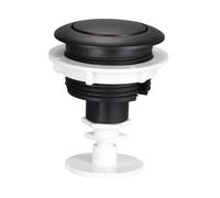 CreatoHundreds Botón de Inodoro Repuesto Pulsador de Descarga Accesorio Redondo de Tanque de Ahorro de Agua Instalación Fácil Apto para Baños Hogar, Negro
