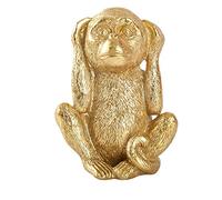 CreatoHundreds Decoración del Hogar: Figura No Evil Monkeys para Mesa, Ideal para Comedor, Sala de Estar U Oficina, No Escuchar el Mal, Individual