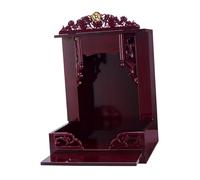 CreatoHundreds Estante Display Budista Portasculptura Organizadora Madera Soporte Altar Tabla Empotrable Adecuado para Decoración Interior Santuario, 12 Pulgadas Sin Placa, Individual