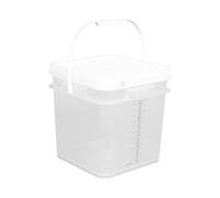 CreatoHundreds Paint Bucket Recipiente de Pintura Organizador de Multifuncional Cubeta Transparente con Escala Y Asa Adecuada para Uso Doméstico Industrial, 16 L
