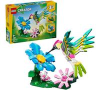 LEGO Creator 3en1 Fauna Salvaje: Colibrí de Colores - Pájaro de Juguete Transformable en Mariposa o Figura de Pez - Decoración del Dormitorio - Regalo para Niñas y Niños de 8+ Años - 31384