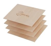 Creatorally Madera Contrachapada 3mm, A4 Tablero de Contrachapado para Corte Laser, 4 Piezas Contrachapados sin Terminar para Grabado Láser, CNC, Pintura Modelo Bricolaje (Madera de Cereza)