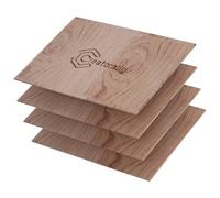 Creatorally Madera Contrachapada 3mm, A4 Tablero de Contrachapado para Corte Laser, 4 Piezas Contrachapados sin Terminar para Grabado Láser, CNC, Pintura Modelo Bricolaje (Palosanto)
