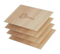 Creatorally Madera Contrachapada 3mm, A4 Tablero de Contrachapado para Grabado Laser, 4 Piezas sin Terminar para Corte, CNC, Pintura Modelo Bricolaje (Palosanto Amarillo)