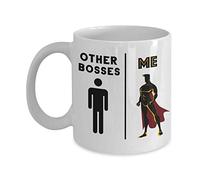 Creator's Cove Divertida taza de café de superhéroe, taza de café con el mejor jefe, taza de superhéroe, broma de empleado de compañero de trabajo, taza de té de regalo de cumpleaños