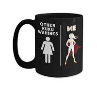 Creator's Cove Kuku Wahine Hawaiian Grandma - Tazas de café de superhéroe negro, taza de café Hawaii, taza de té de nieta y nieta