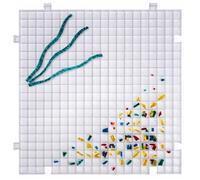 Creator's Waffle Grid - Alfombrilla de corte para vidrieras, sistema modular multiusos original, parte inferior sólida, fabricada en Estados Unidos