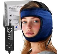 CREATRILL TMJ Relief Products, almohadilla térmica facial para dolor de mandíbula, terapia caliente para dolor de mentón, mejillas y sienes, alivio del dolor de cabeza por tensión