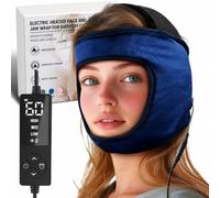 CREATRILL TMJ Relief Products, almohadilla térmica facial para dolor de mandíbula, terapia caliente para dolor de mentón, mejillas y sienes, alivio del dolor de cabeza por tensión