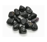 Creatulote Cantos Rodados - cuarzos minerales naturales - varios tamaños - decoración del hogar (11 unidades de 1-2 cm, Onix)