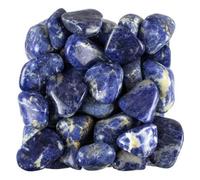 Creatulote Cantos Rodados - cuarzos minerales naturales - varios tamaños - decoración del hogar (12 unidades de 1-2 cm, Sodalita)