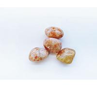 Creatulote Cantos Rodados - cuarzos minerales naturales - varios tamaños - decoración del hogar (4 unidades de 2-3 cm, Piedra Sol)