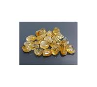 Creatulote Cantos Rodados - cuarzos minerales naturales - varios tamaños - decoración del hogar (7 unidades de 1-2 cm, Citrino Extra)