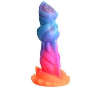 Creature Cocks - Consolador de silicona Aqua Cock que brilla en la oscuridad - Juguete de fantasía realista impermeable