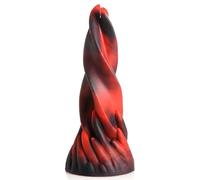 XR Brands Hell Kiss Twisted Tongues Consolador de silicona