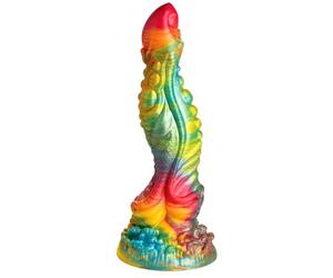 CREATURE COCKS Majestic Merman - Consolador de silicona para hombres, mujeres y parejas. Firme y flexible, base de succión fuerte, consolador de fantasía, textura única. Silicona premium sin ftalatos
