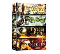 Créatures - Coffret 4 films : Hyenas + Mega Python vs. Gatoroid + Dragon Fury + Merlin et la guerre des Dragons [Francia] [DVD]
