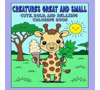 Creatures Great and Small: Cute, Bold, and Relaxing Coloring Book: Bold and Easy Kawaii Designs for Adults and Kids, Simple Big Pictures of Animals ... & Adults - Cozy Creatures Great & Small)