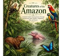 Creatures of the Amazon: A Detailed Adult Coloring Journey Through 48 Mammals, Birds, Reptiles, Amphibians, Fish, and Insects (Animals of the World Adult Grayscale Coloring Book)