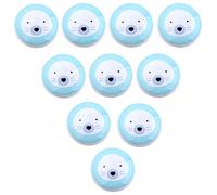 Creatwls 10 piezas Tira de Las Perillas de Cerámica para el Gabinete, Decoración de Cajón de la Habitación de los Niños Pomo de puerta Tiradores de Cerámica para Cajón