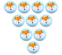 Creatwls 10 piezas Tira de Las Perillas de Cerámica para el Gabinete, Decoración de Cajón de la Habitación de los Niños Pomo de puerta Tiradores de Cerámica para Cajón