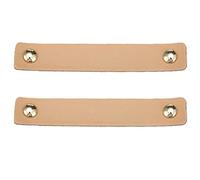 Creatwls 2 unidades PU Cuero Perilla Manija del Cajón del Armario Tirador de Gabinete Perilla, Cuero de la PU Manija de Cajón Pomo de Puerta Gabinete Cocina Armario Pomos