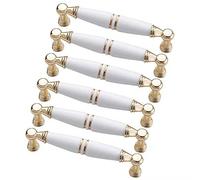 Creatwls 6 pcs Perillas del Armario Cajón de Cocina Tirador Manijas Tirador para Muebles, Manija del Gabinete de Cocina Moderno Cajón Perillas