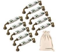 Creatwls 10 piezas de moderno gabinete de cocina manija con tubo de arco manijas para estilo B Distancia del agujero 96 mm