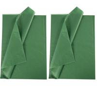 Creavvee Decoupage - Papel de seda (50 x 70 cm, 25 hojas), color verde (Paquete de 2)