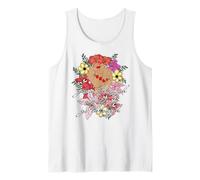 Crece A TRAVÉS DE LO Que PASAS Flowers Fist Meme Camiseta sin Mangas