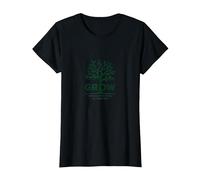 Crece a través de lo Que pasas por un árbol Camiseta, Mujer, Negro, S