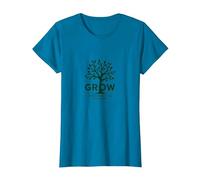 Crece a través de lo Que pasas por un árbol Camiseta, Mujer, Zafiro, S