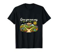 Crece a tu Manera Plant Parent Cottagecore Design Camiseta