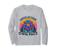 Crece a tu Propio Ritmo Colorido Bloom Apoyo para el Autismo Manga Larga
