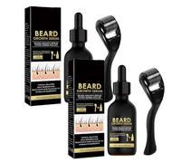 Crece Barba Kit,Crece Barba Kit Rodillo,Con Rodillo De Barbas,Kits Barbas Para Hombre,Estimula El Crecimiento Barbaes Y El Crecimientos,Aceite Crecimiento Barbaes,60ML*2PC