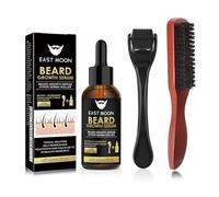 Crece Barba Kit,Kit Crecimiento Barba,Aceite/Rodillo/Cepillo