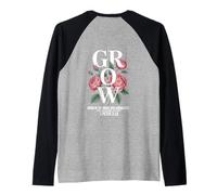 Crece en la Gracia y el Conocimiento de Nuestro Señor Camiseta Manga Raglan