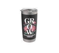 Crece en la Gracia y el Conocimiento de Nuestro Señor Vaso térmico de acero inoxidable de doble pared