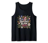 Crece libremente, florece salvajemente, un botánico caprichoso Camiseta sin Mangas